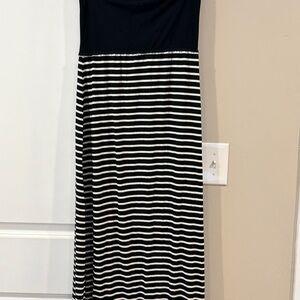 Max Studio Black and White Striped Dress